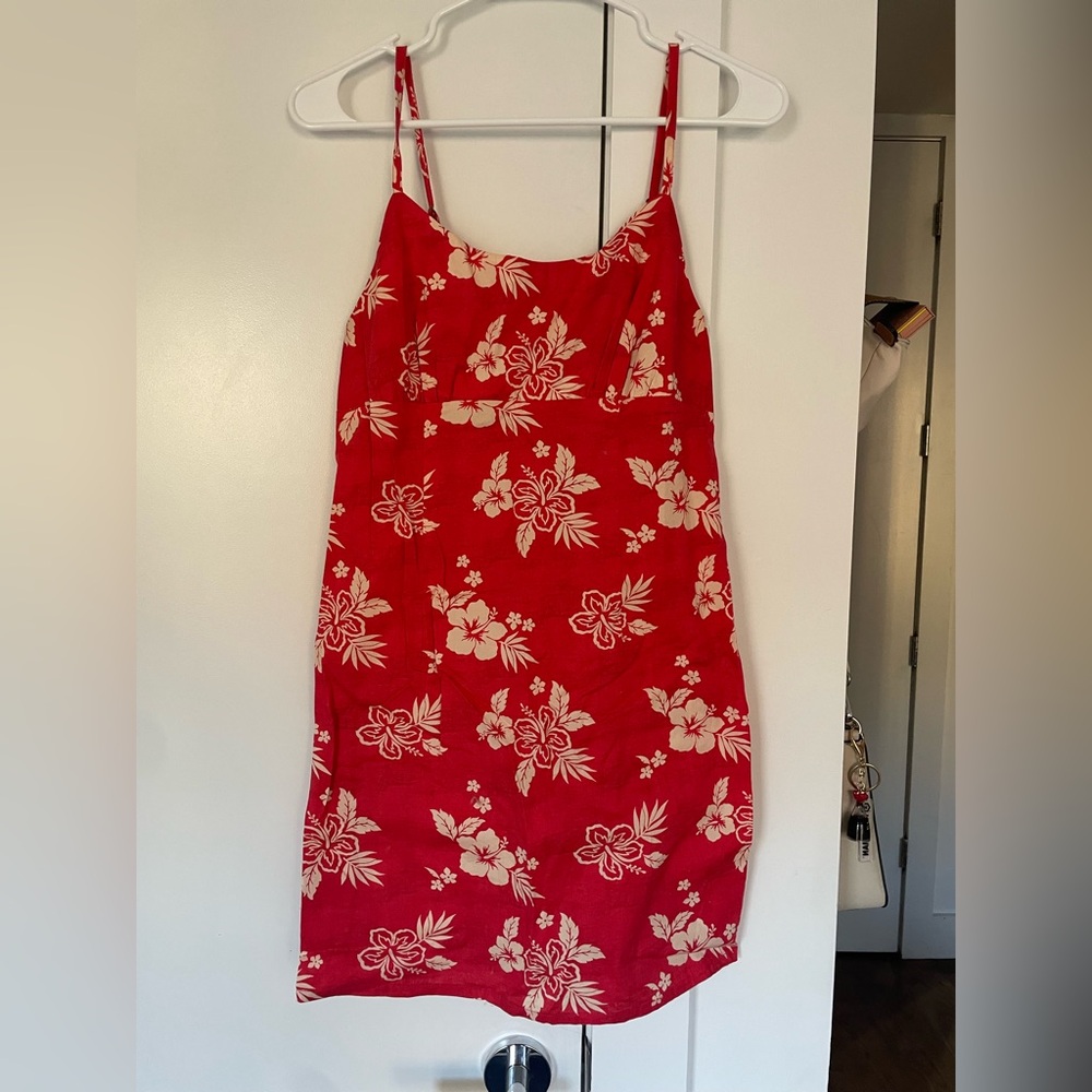 Wild Fable Red Floral Mini Dress